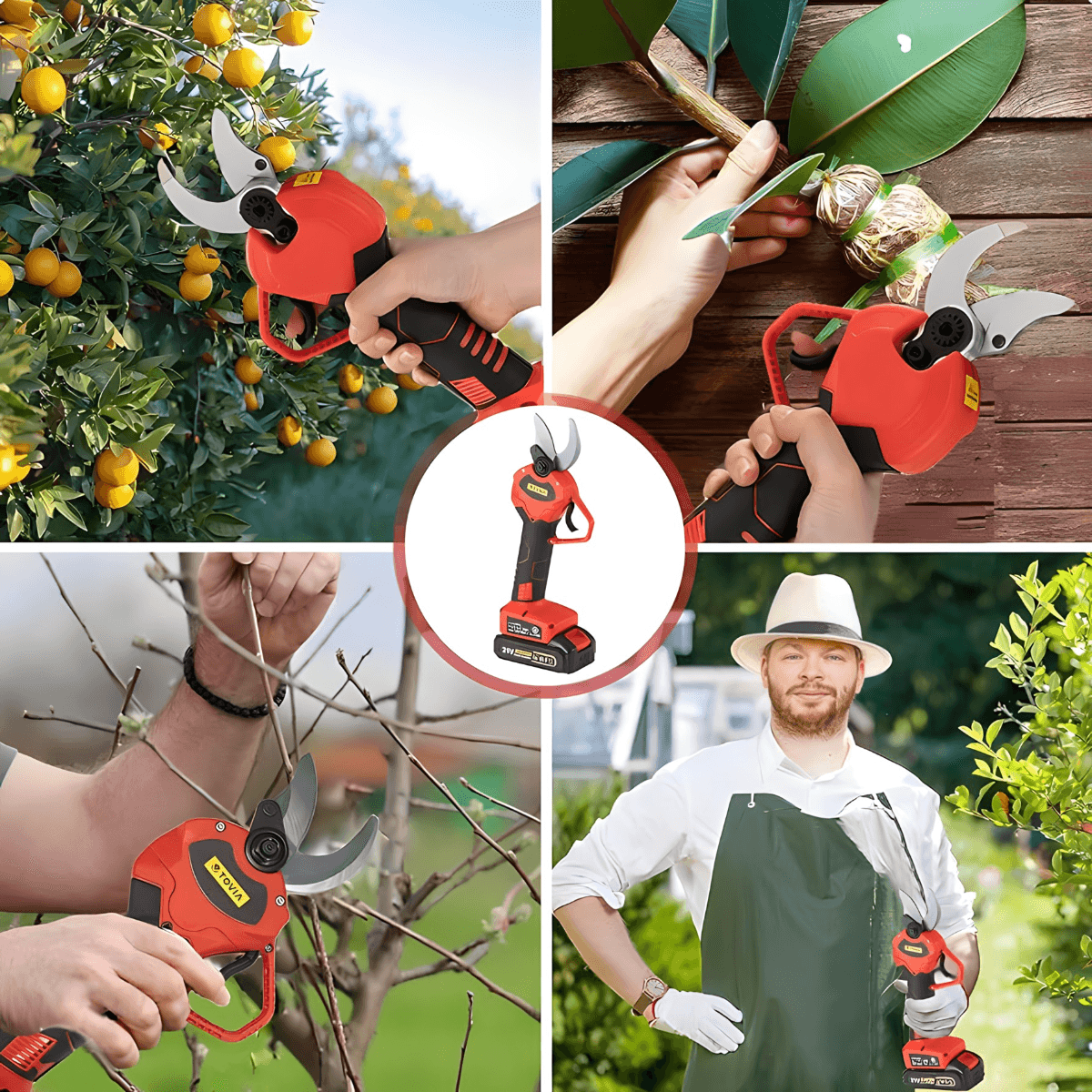 Električne makaze za orezivanje voca 21v + dve baterije + POKLON