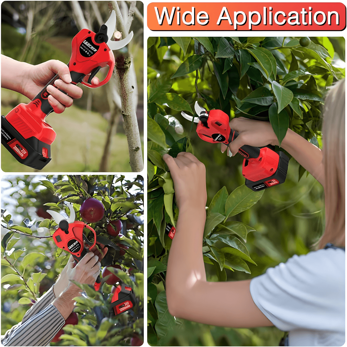 Električne makaze za orezivanje voca 21v + dve baterije + POKLON